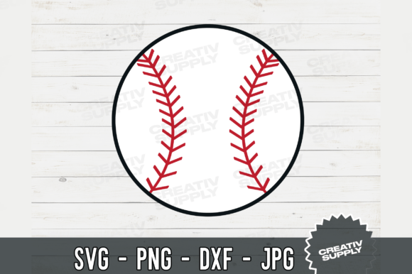 Baseball SVG Cut File for Embroidery Projects