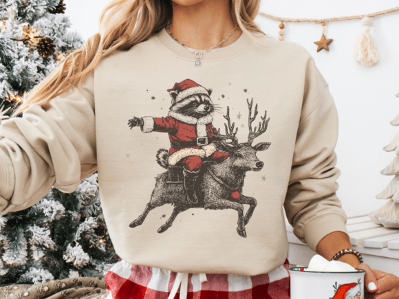 Christmas Raccoon and Reindeer T-Shirt Design Review