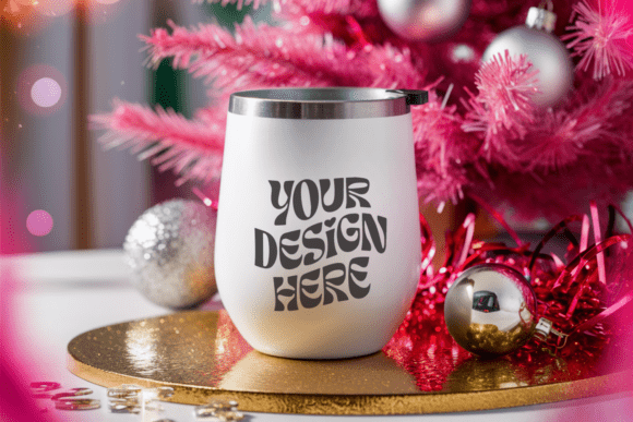 Christmas Wine Tumbler Mockup 17 Review for Embroidery Projects