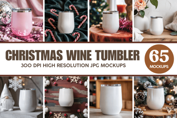 Christmas Wine Tumbler Mockup Bundle Review