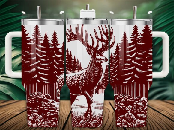 Elk Deer Forest Laser Engraving Tumbler Review