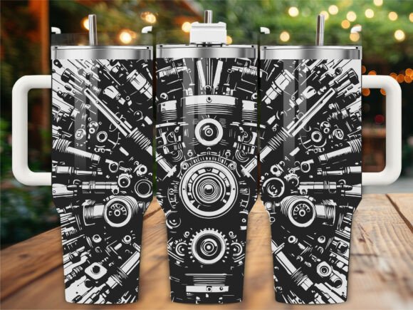 Engine Parts Laser Engraving Tumbler Review