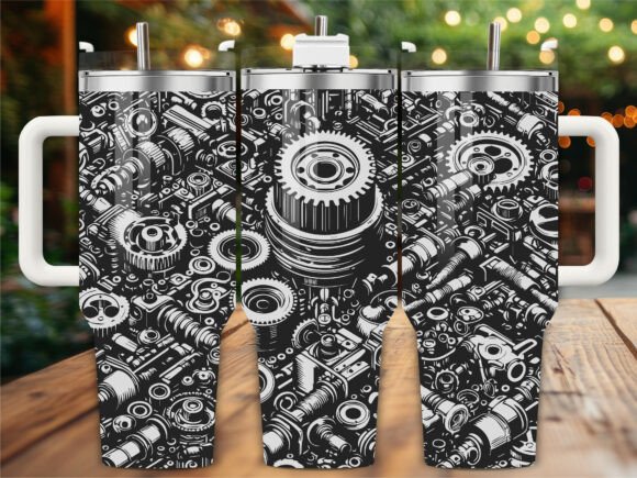 Gear Engine Embroidery Design Review