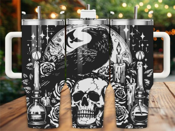 Gothic Raven Laser Engraving Tumbler Review
