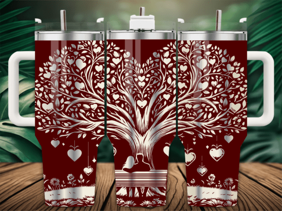 Heart Tree Tumbler Wrap Review for Embroidery Projects