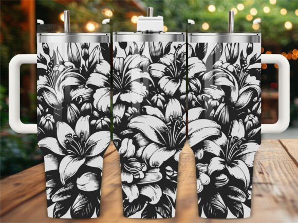Lily Flower Laser Engraving Tumbler Wrap Review