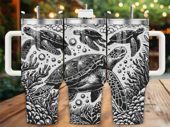 Ocean Turtles Laser Engraving Tumbler Review