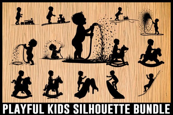 Playful Kids Silhouette Bundle Review for Embroidery Projects
