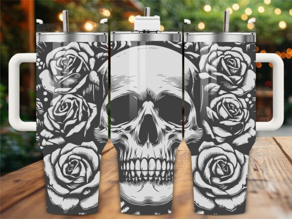 Roses Skull Laser Engraving Tumbler Wrap Review