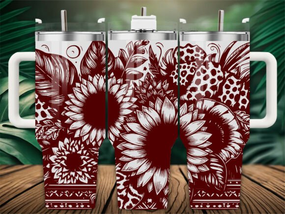 Sunflower Floral Laser Engraving Tumbler Review