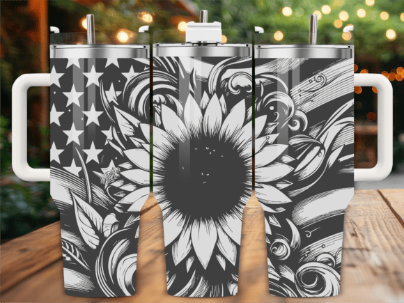 USA Sunflower Engraving Laser Tumbler Review